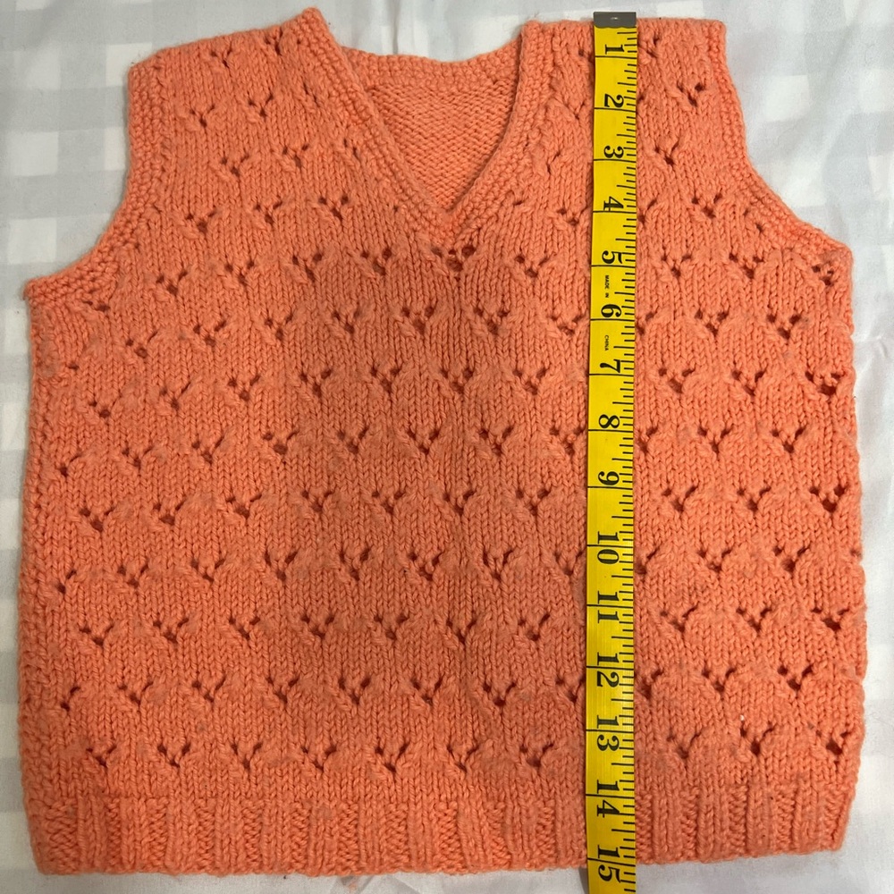 Handmade knit vest
